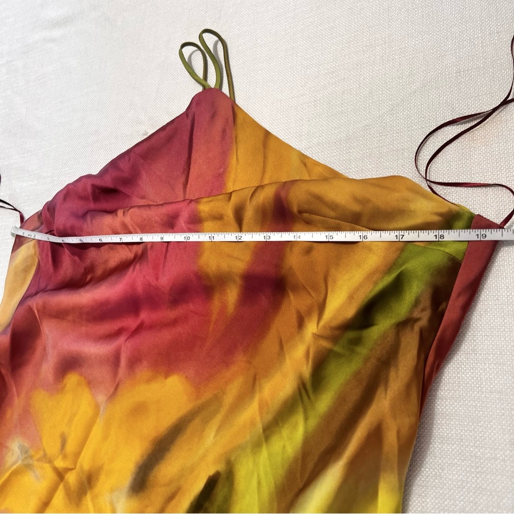 ZARA Tie Dye Backless Midi Dress NWT L - Picture 11 of 16